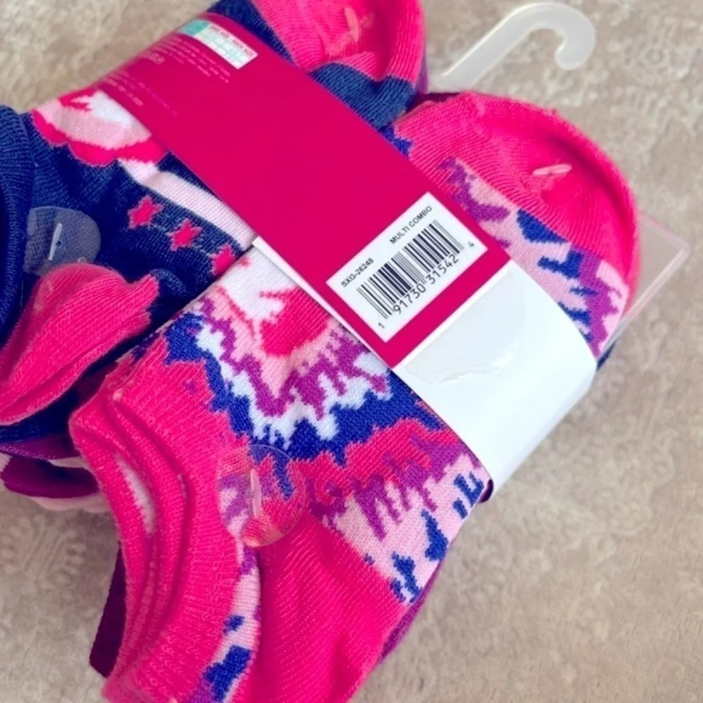 Brand New Charlotte 20-Pair Pack of Girls Socks No Show Ankle Colorful Unicorn